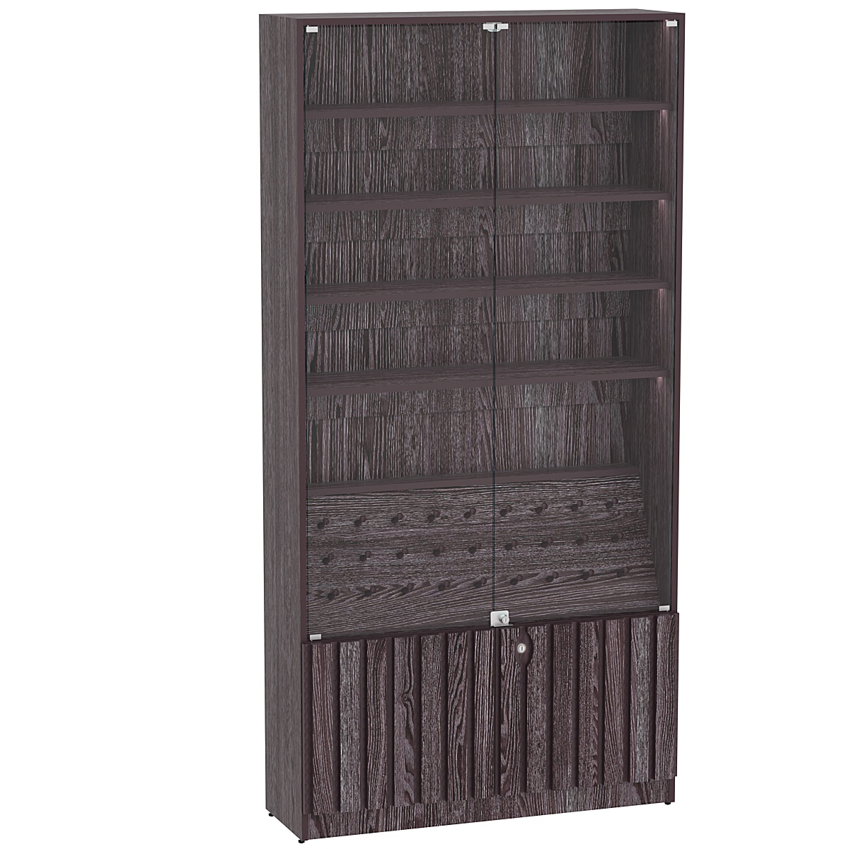 Витрина серии "Смок" №2 Ясень Анкор темный - U31105