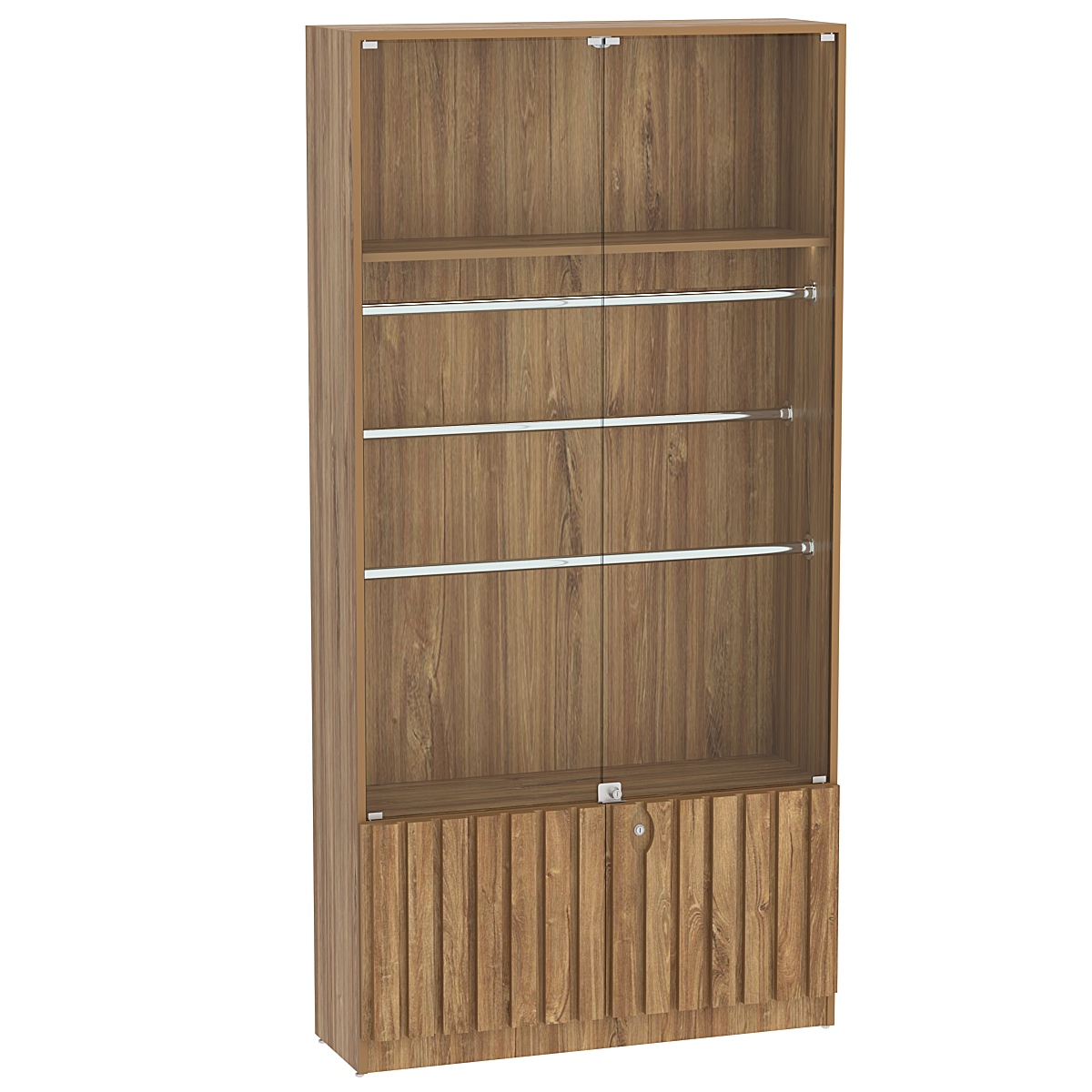 Витрина серии "Смок" №3 Дуб канзас коричневый Н1113 ST10