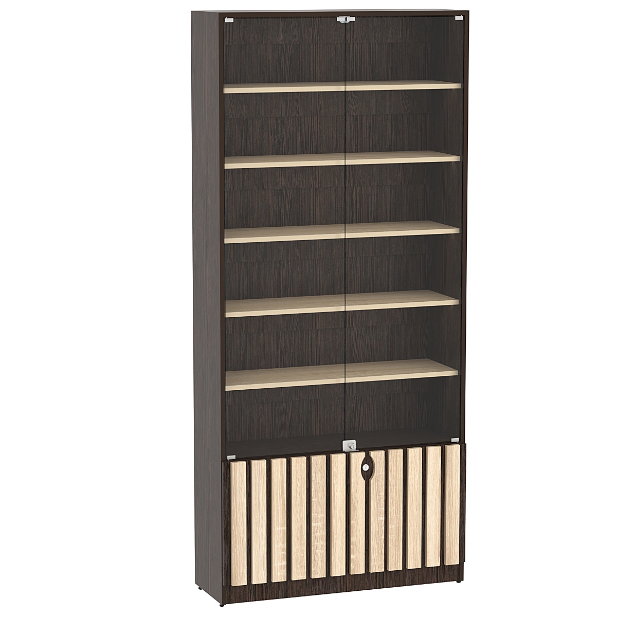 Витрина серии "Смок" №1-900 Дуб Венге и Дуб Сонома