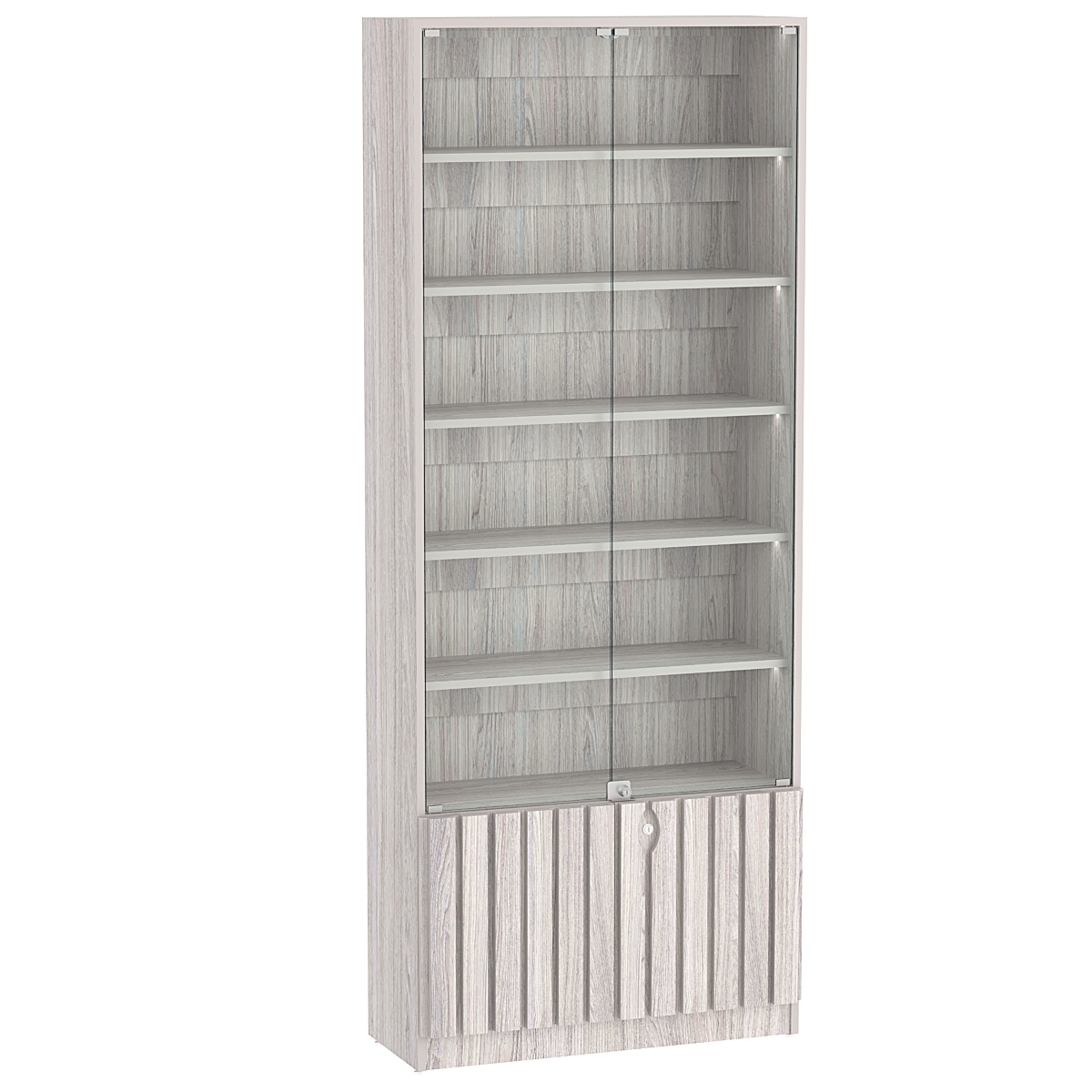 Витрина серии "Смок" №1-800 Ясень Анкор светлый - U31104