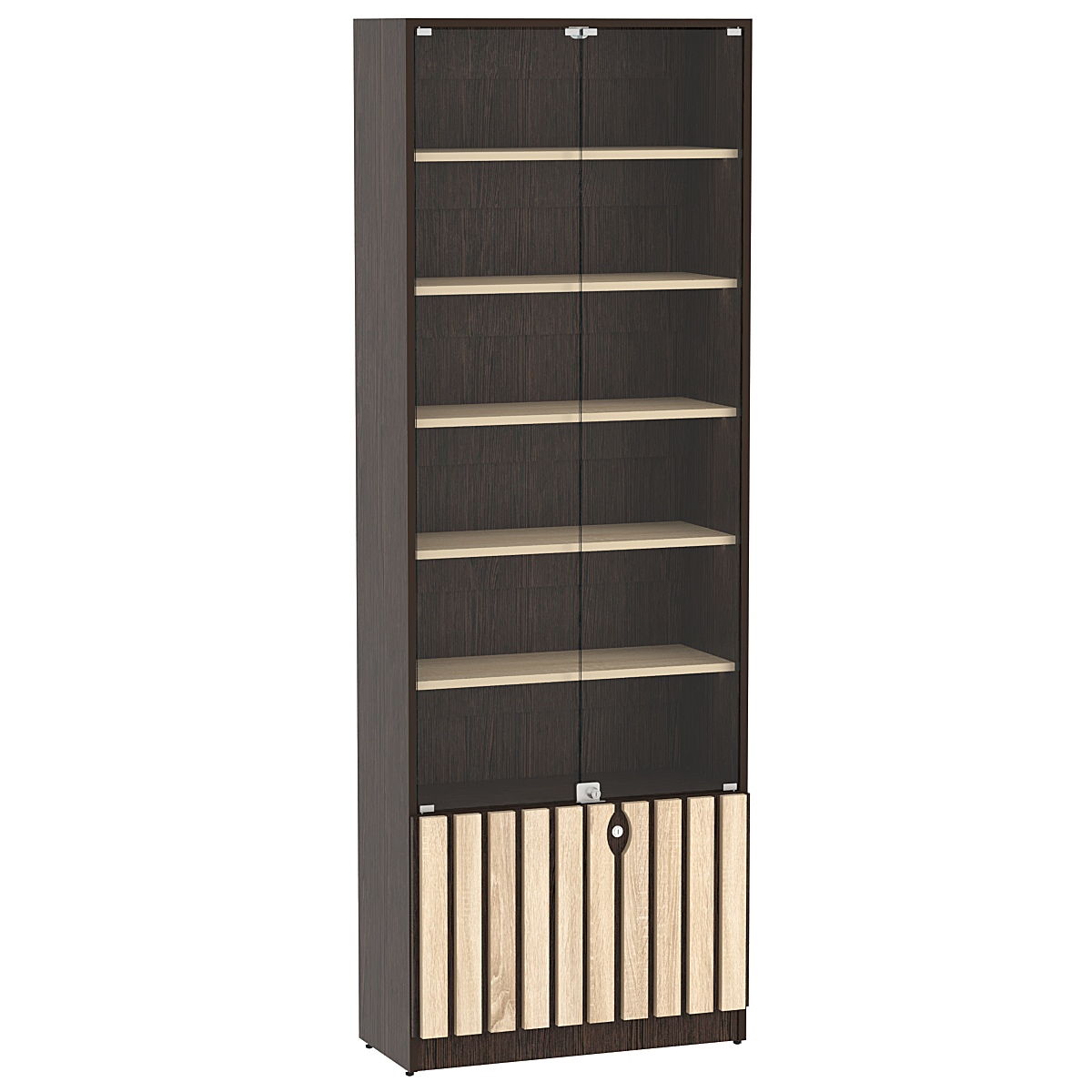Витрина серии "Смок" №1-700 Дуб Венге и Дуб Сонома