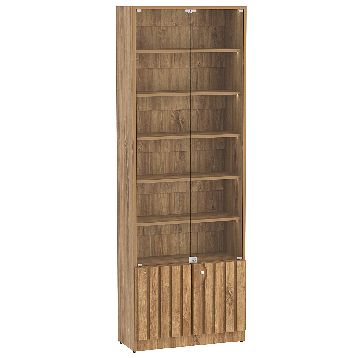 Витрина серии "Смок" №1-700 Дуб канзас коричневый Н1113 ST10