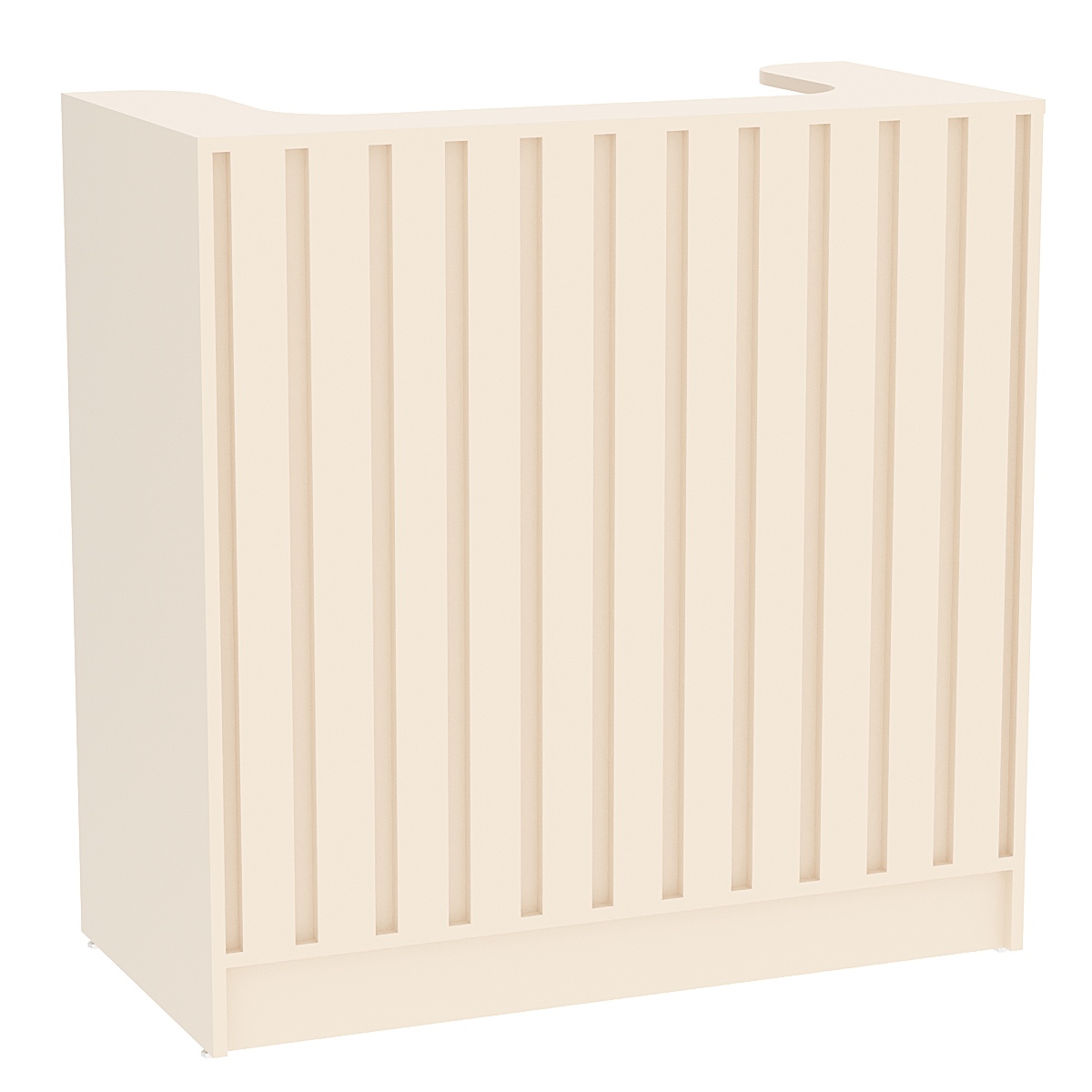 Прилавок под кассу серии "Смок" №2 Крем Вайс