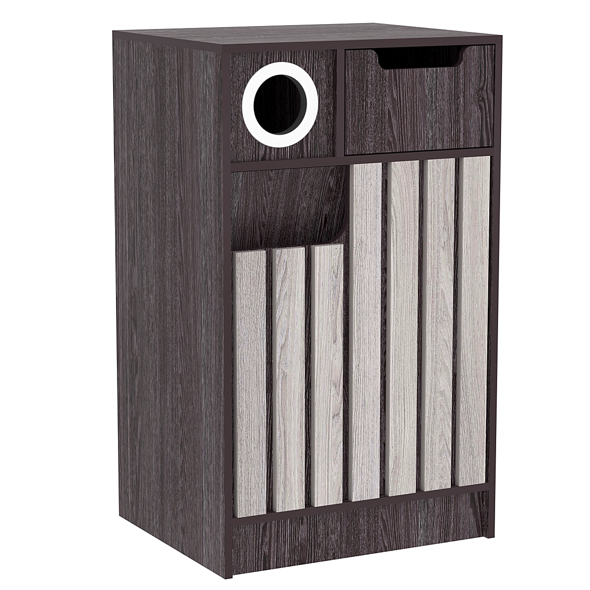 Прилавок под кофе серии "Смок" Ясень Анкор темный + Ясень Анкор светлый