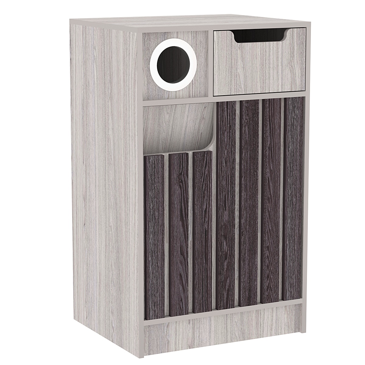 Прилавок под кофе серии "Смок" Ясень Анкор светлый + Ясень Анкор темный