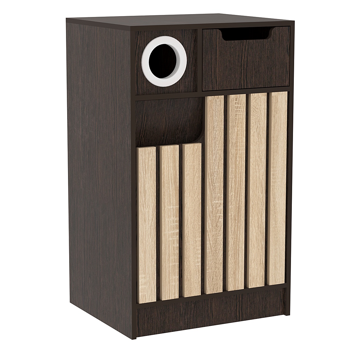 Прилавок под кофе серии "Смок" Дуб Венге и Дуб Сонома