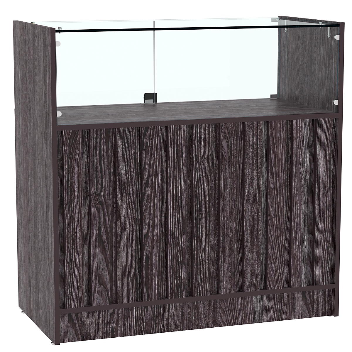 Прилавок серии "Смок" №4 Ясень Анкор темный - U31105