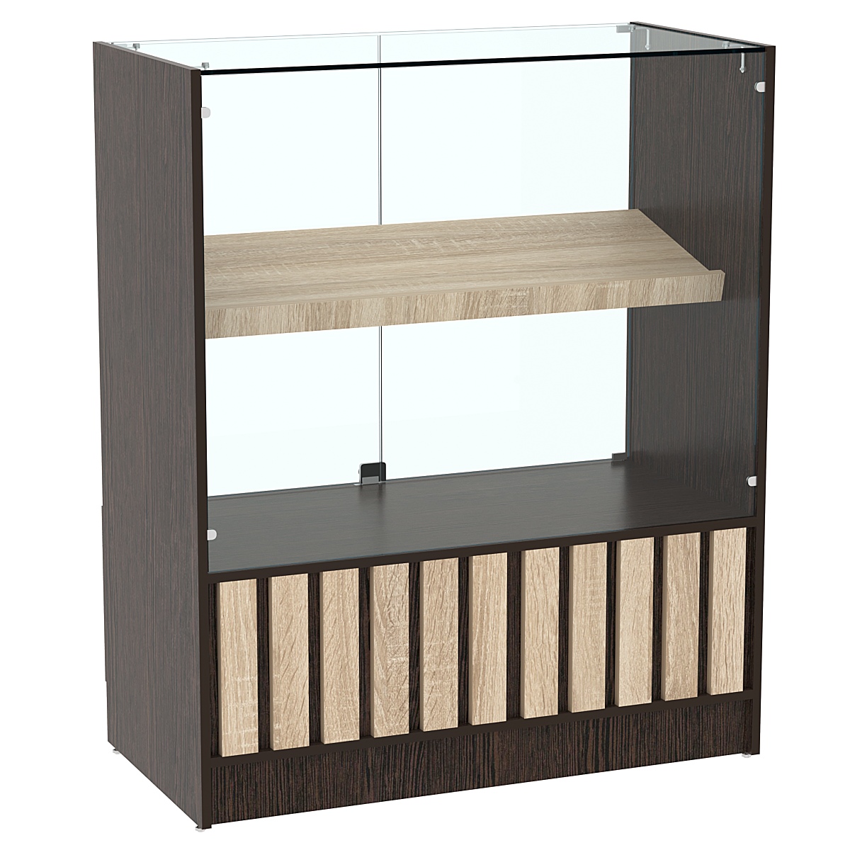 Прилавок серии "Смок" №6 Дуб Венге и Дуб Сонома