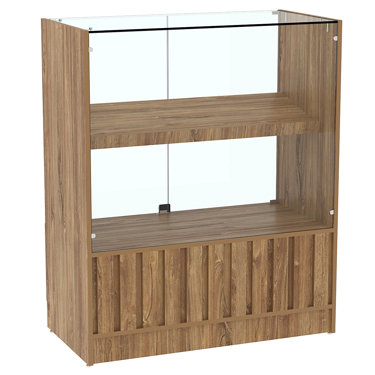 Прилавок серии "Смок" №6 Дуб канзас коричневый Н1113 ST10