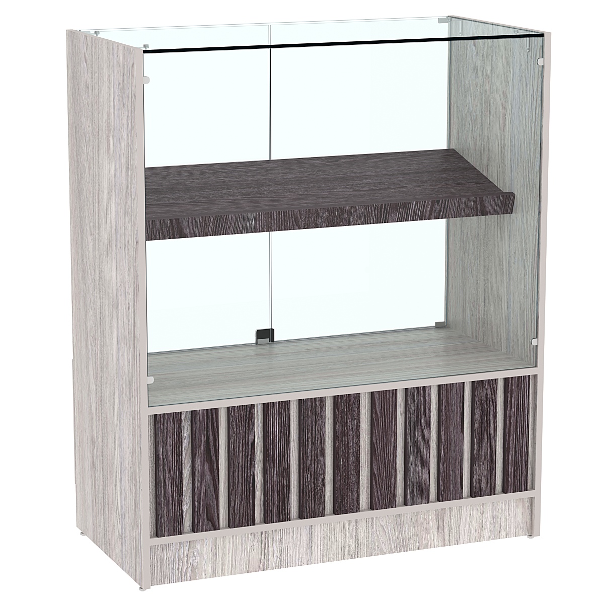 Прилавок серии "Смок" №6 Ясень Анкор светлый + Ясень Анкор темный