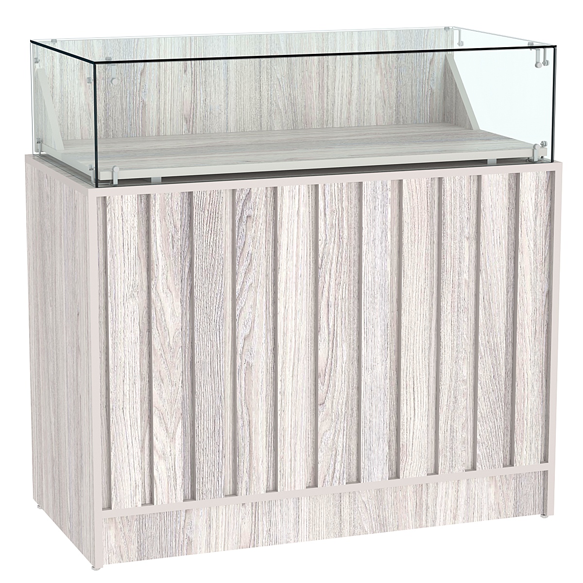 Прилавок серии "Смок" №5 Ясень Анкор светлый - U31104