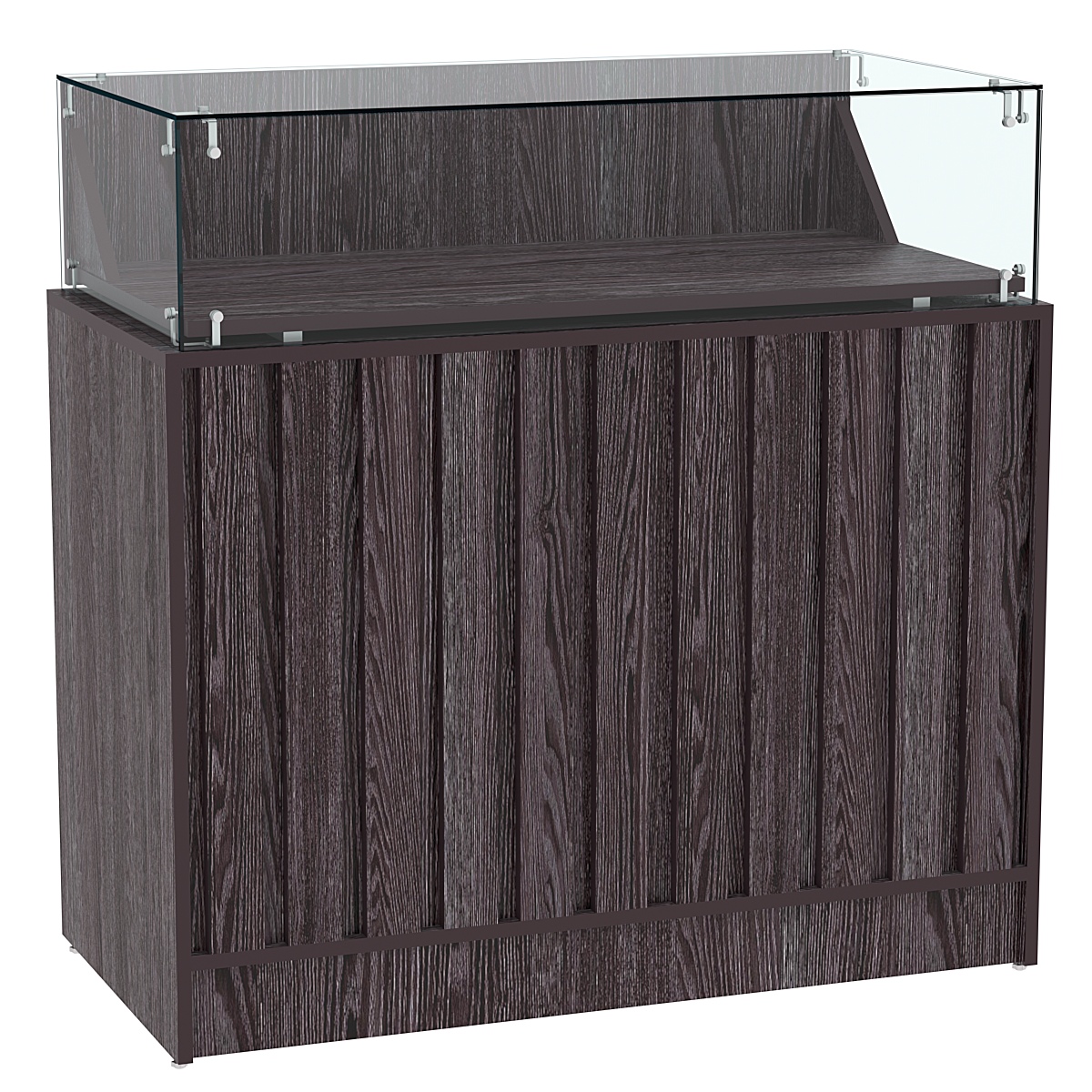 Прилавок серии "Смок" №5 Ясень Анкор темный - U31105