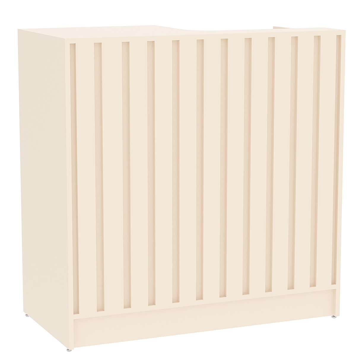 Прилавок под кассу серии "Смок" №3 Крем Вайс