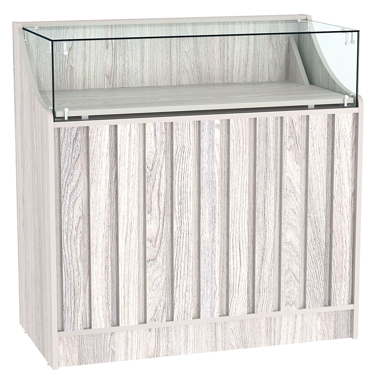 Прилавок серии "Смок" №2 Ясень Анкор светлый - U31104