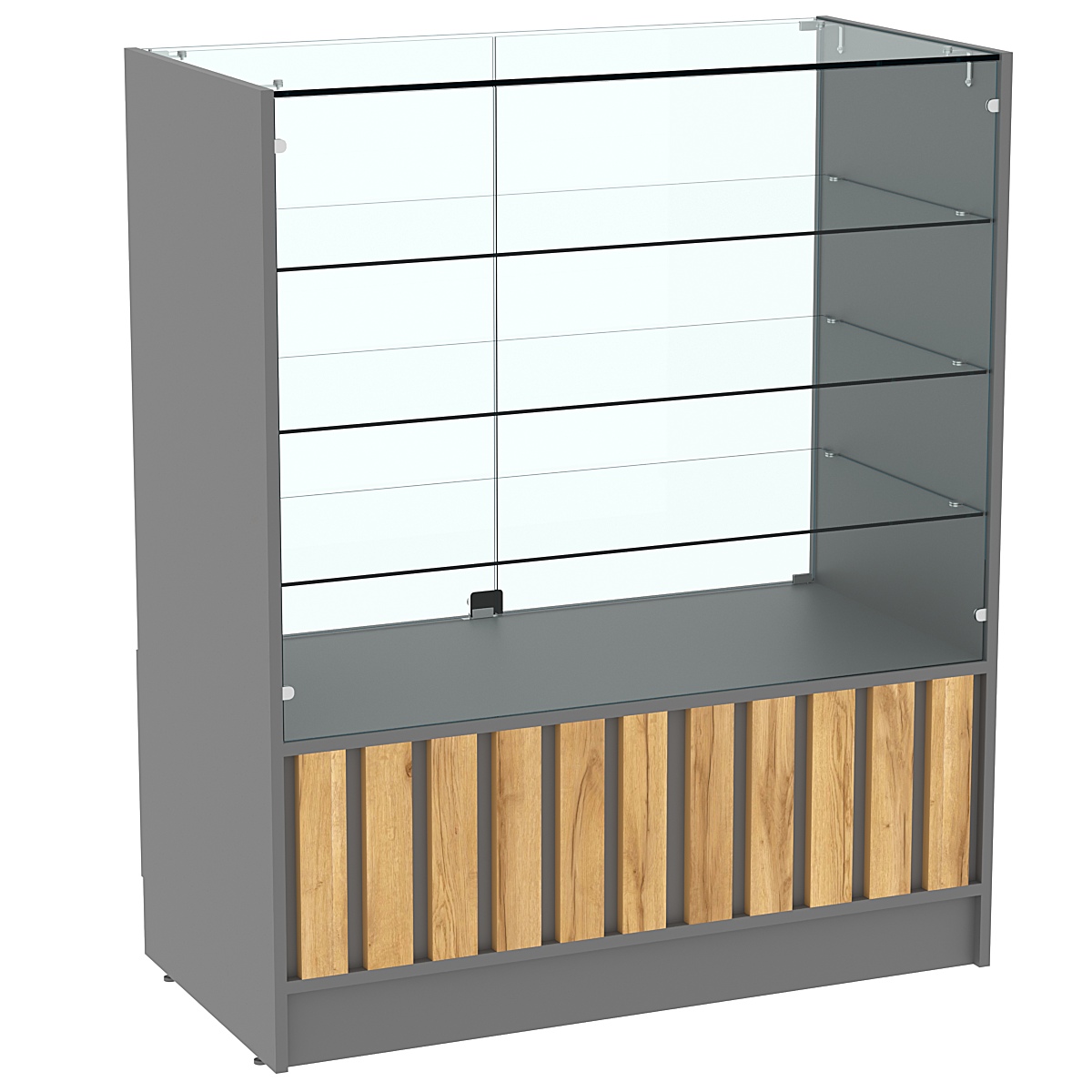 Прилавок серии "Смок" №3 Темно-Серый  + Дуб Золотистый