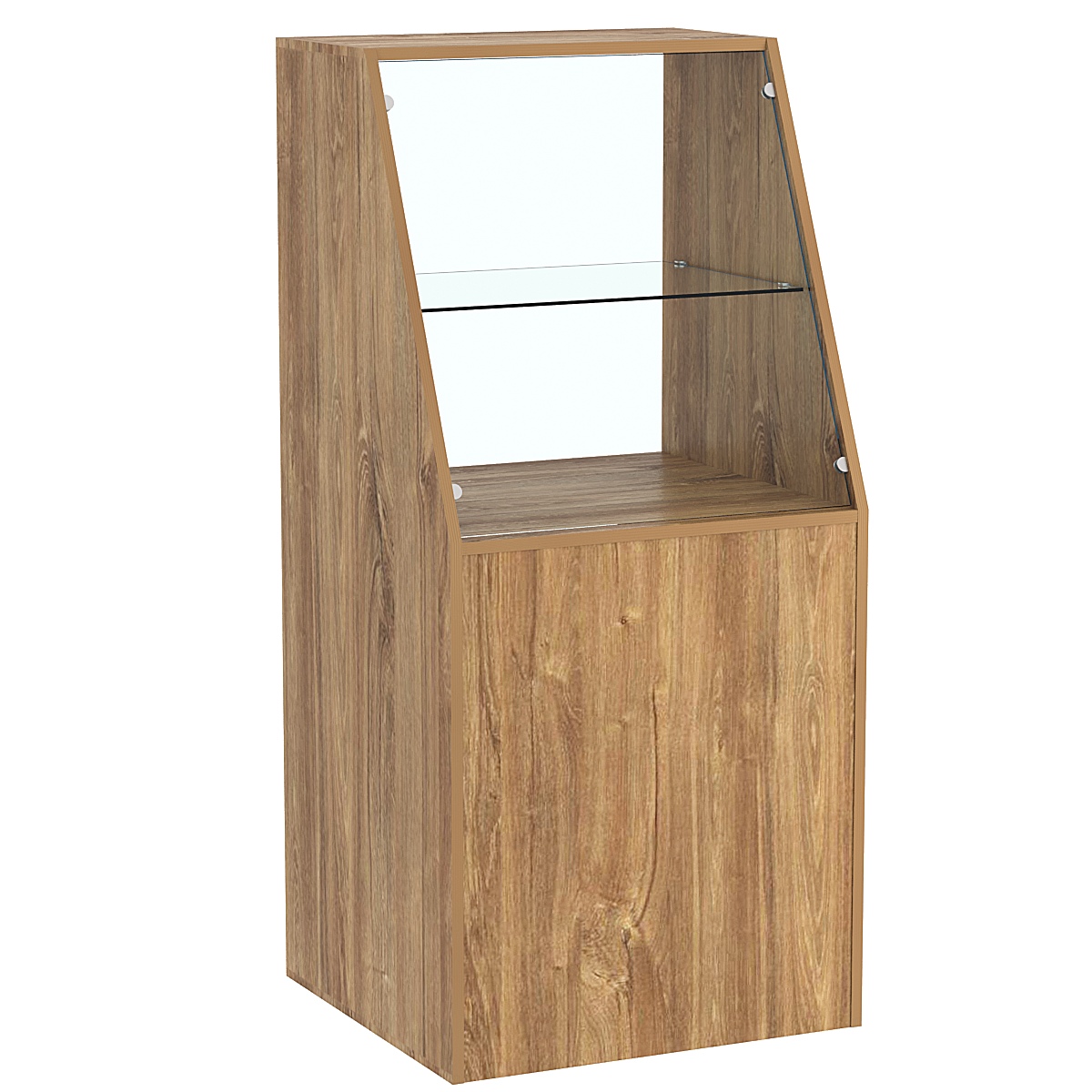 Прилавок для конфет и орехов №1-600-СП Дуб канзас коричневый Н1113 ST10