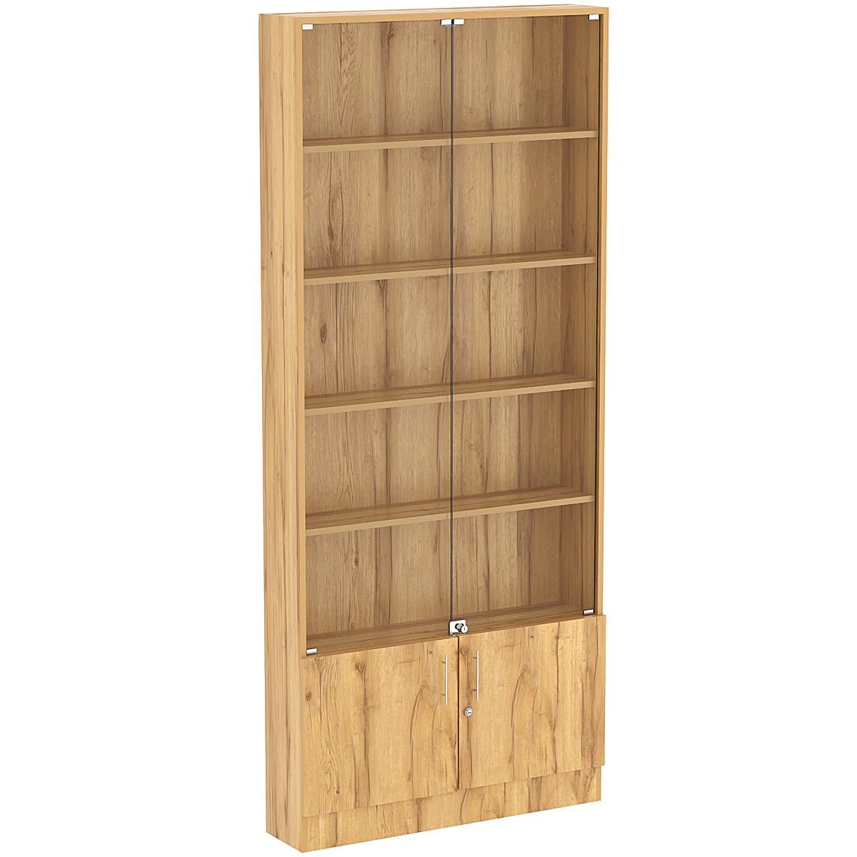 Торговая витрина Level №10-4п с 4-мя полками из ДСП 200х900мм Дуб Золотистый