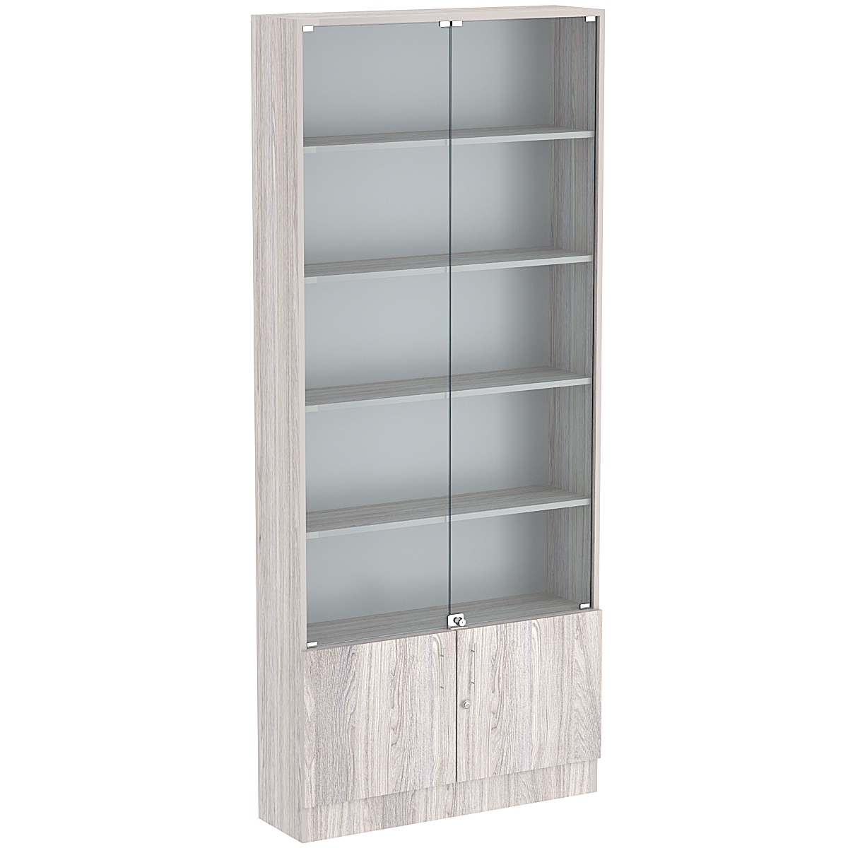 Торговая витрина Level №11-4п с 4-мя полками из ДСП 250х900мм Ясень Анкор светлый - U31104