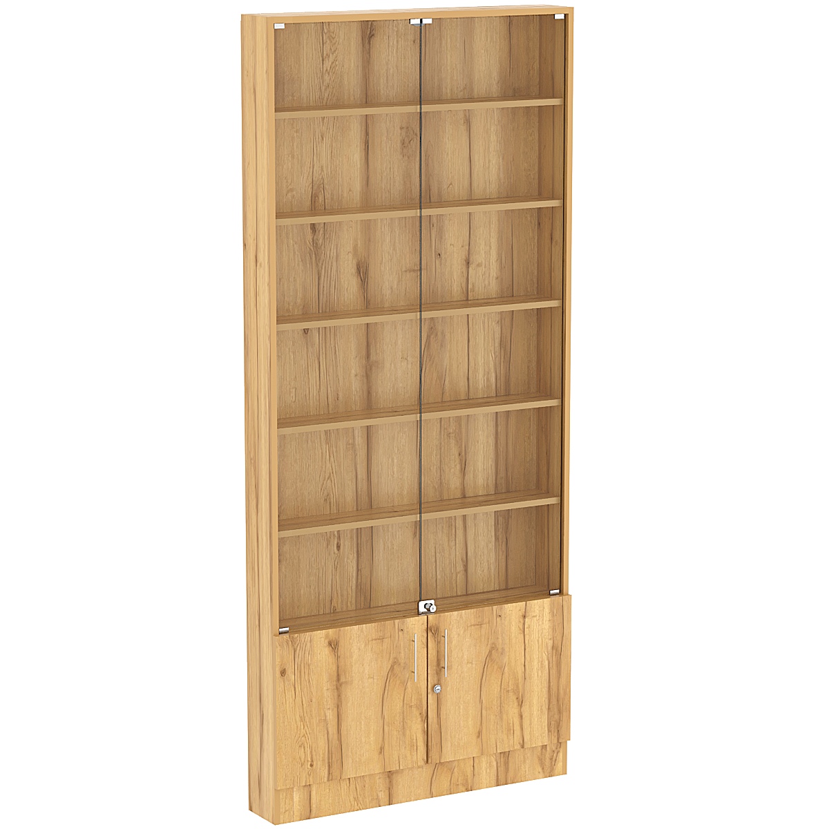 Торговая витрина Level №9-5п с 5-ю полками из ДСП 150х900мм Дуб Золотистый