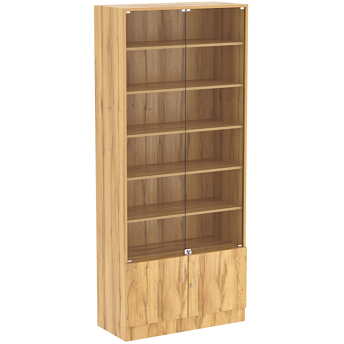 Торговая витрина Level №14-5п с 5-ю полками из ДСП 400х900мм Дуб Золотистый