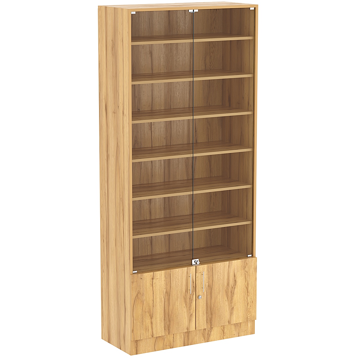 Торговая витрина Level №14-6п с 6-ю полками из ДСП 400х900мм Дуб Золотистый