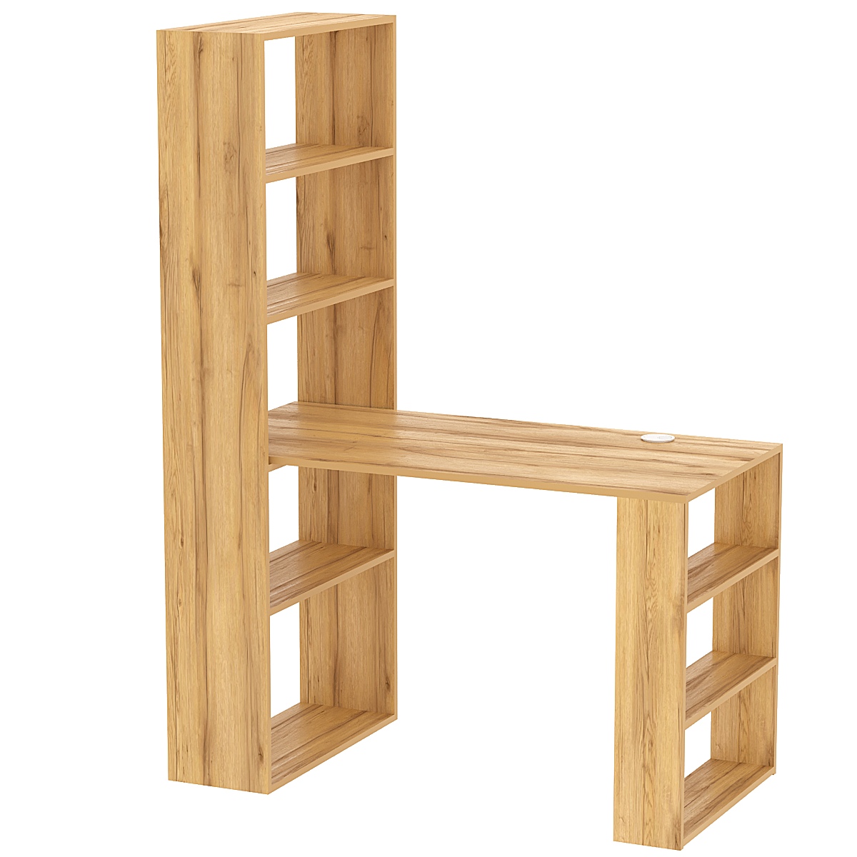 Стол письменный со стеллажом СПС-01 Дуб Золотистый