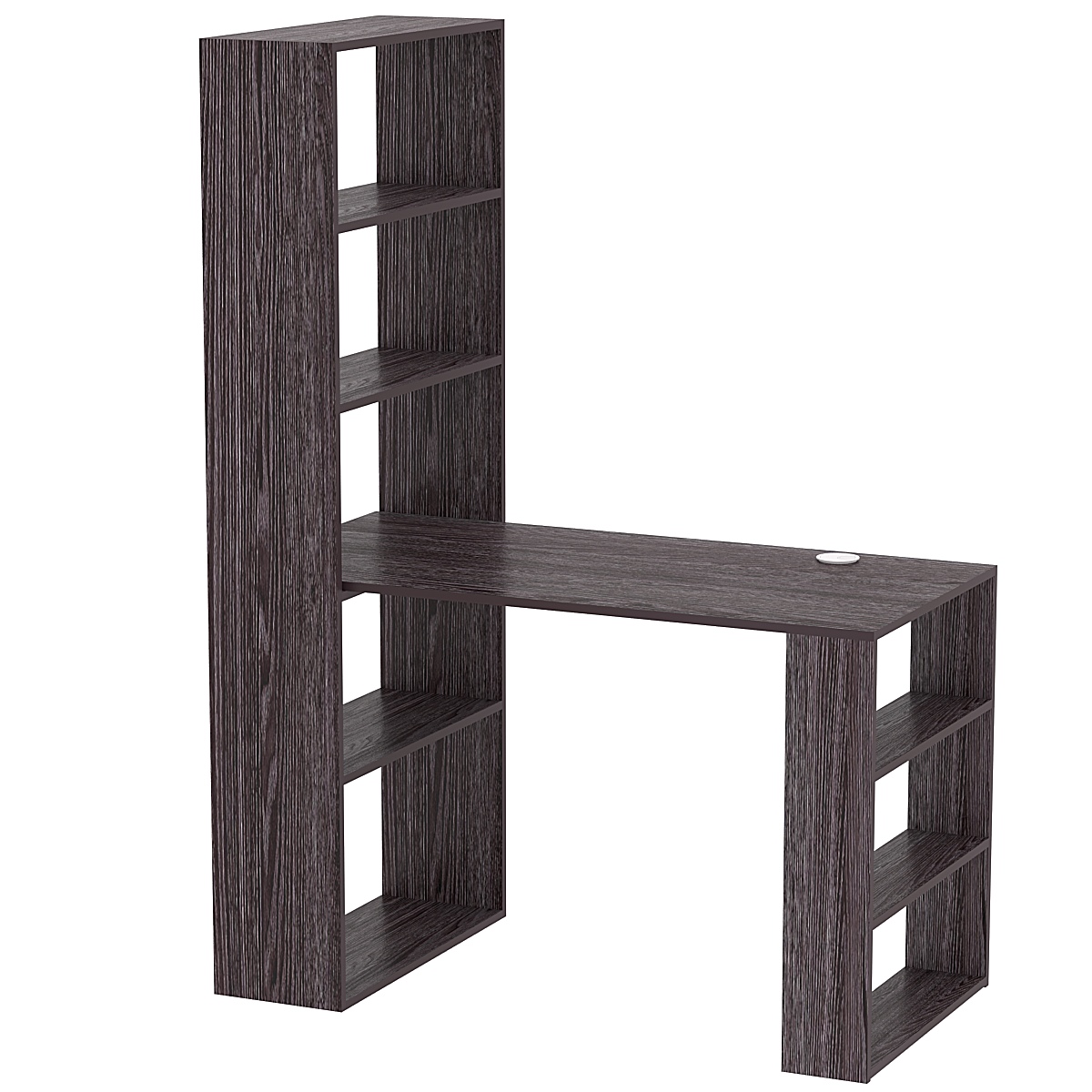 Стол письменный со стеллажом СПС-01 Ясень Анкор темный - U31105