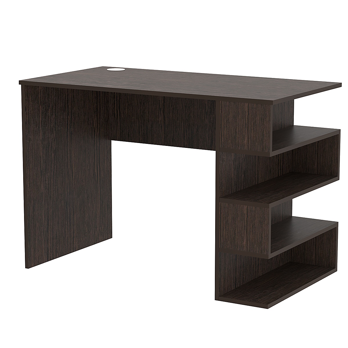 Стол письменный со стеллажом СПС-03-П (правосторонний) Дуб Венге