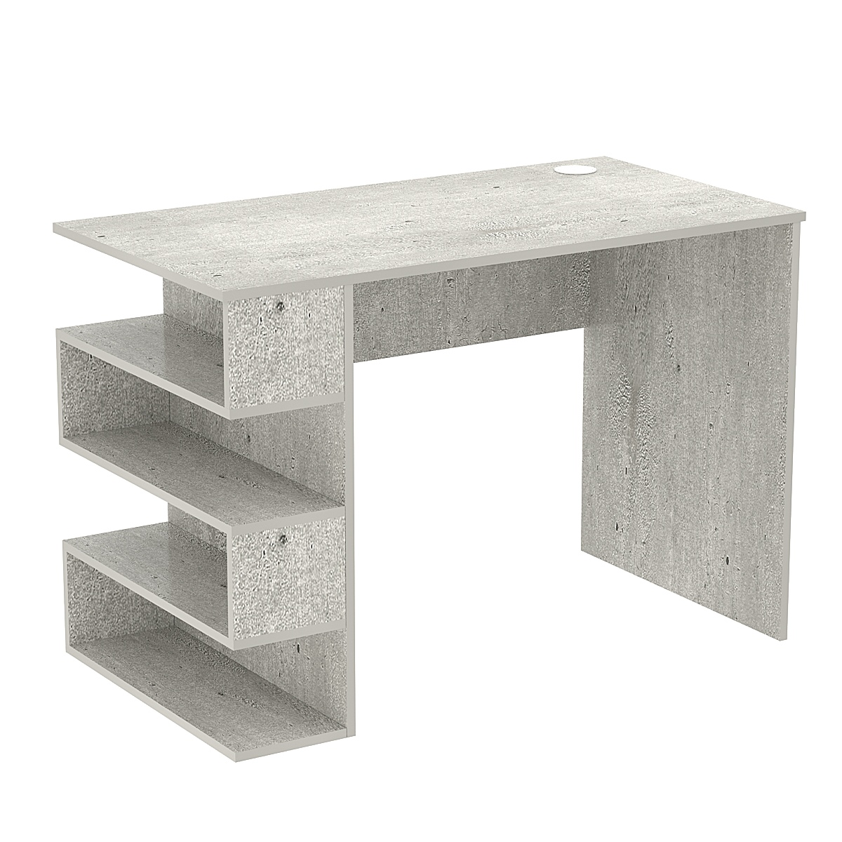 Стол письменный со стеллажом СПС-03-Л (левосторонний) Метрополитан Грей