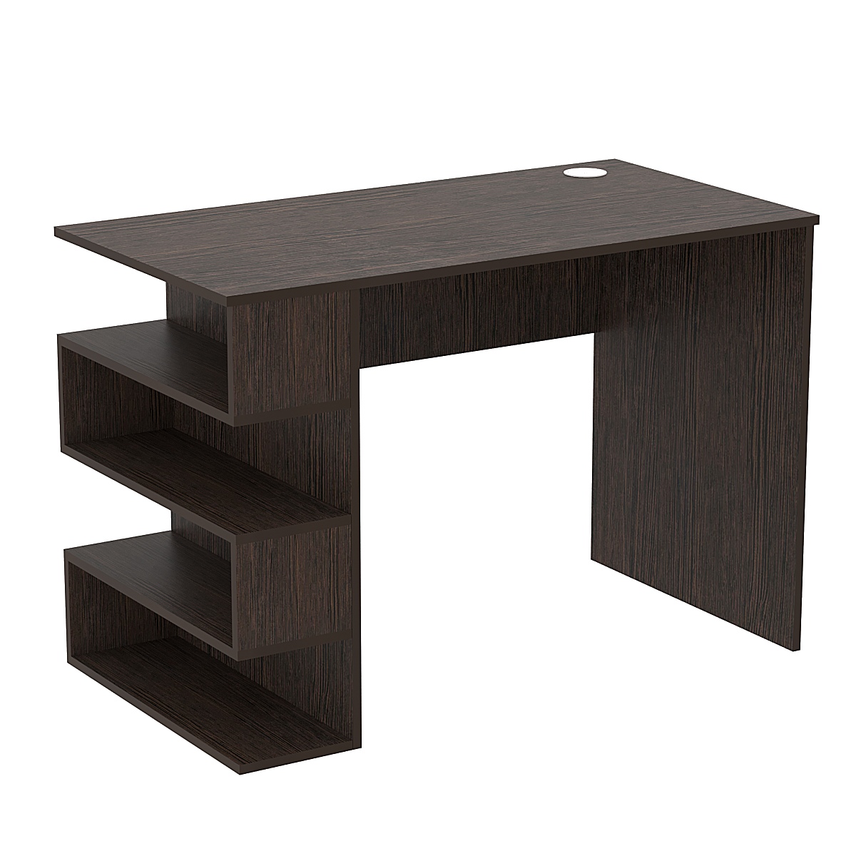 Стол письменный со стеллажом СПС-03-Л (левосторонний) Дуб Венге
