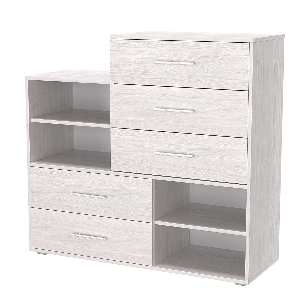 Комод ВЕКТОР КВ-03 Ясень Анкор светлый - U31104