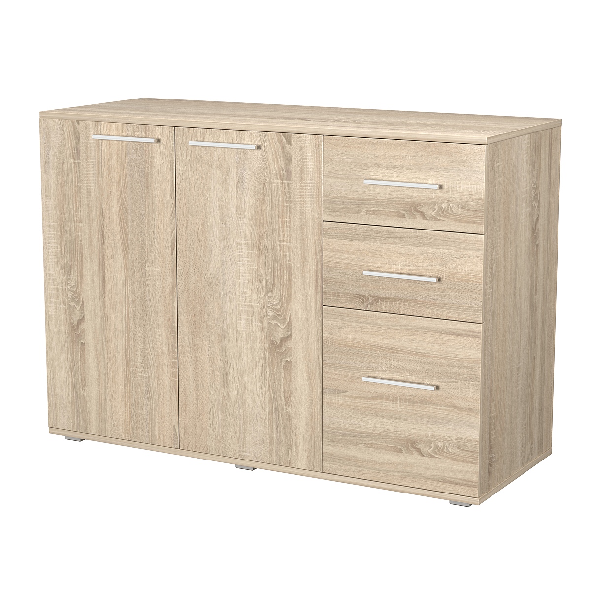 Комод ВЕКТОР КВ-07 Дуб Сонома