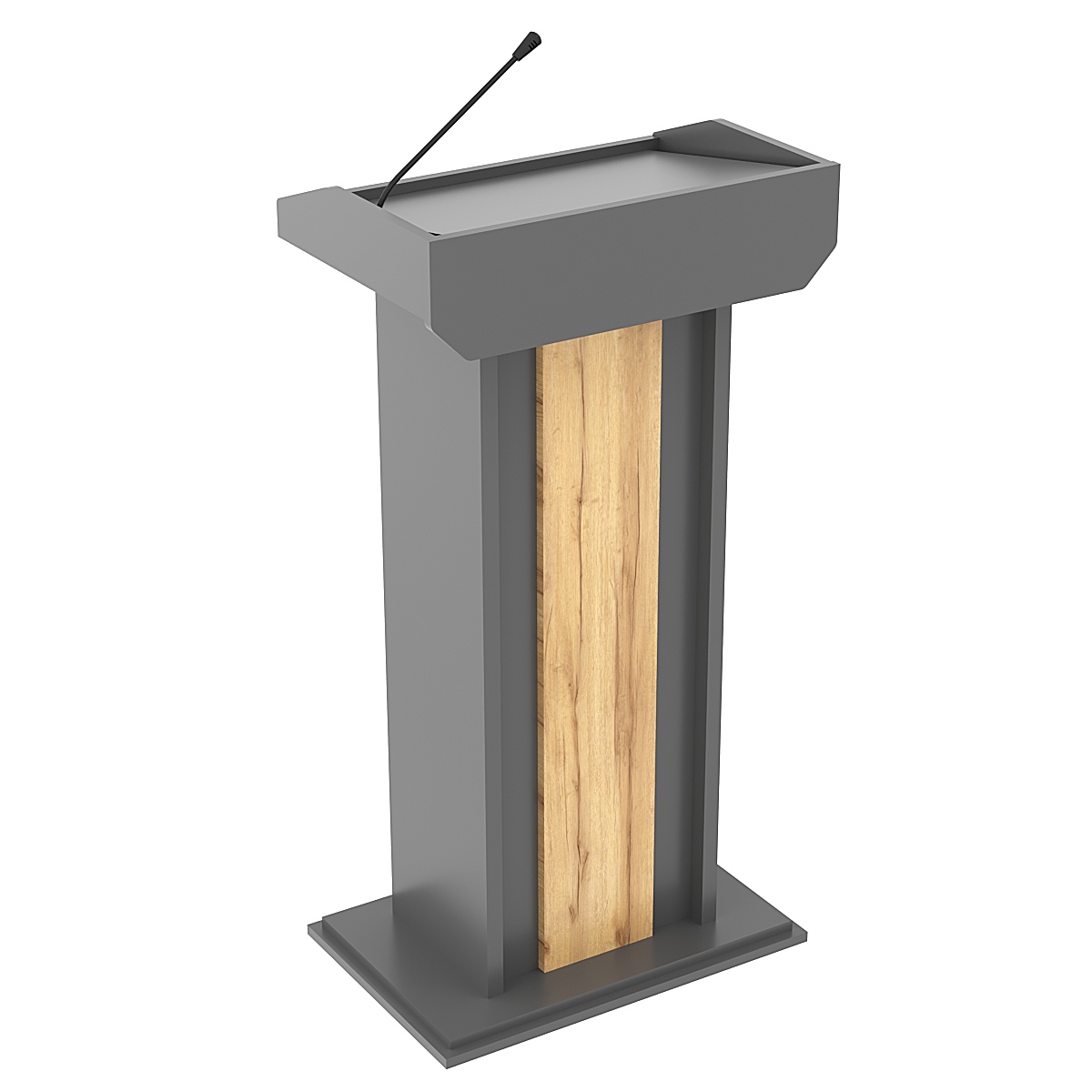 Кафедра для выступлений Конференс №10 Темно-серый и Дуб Золотистый