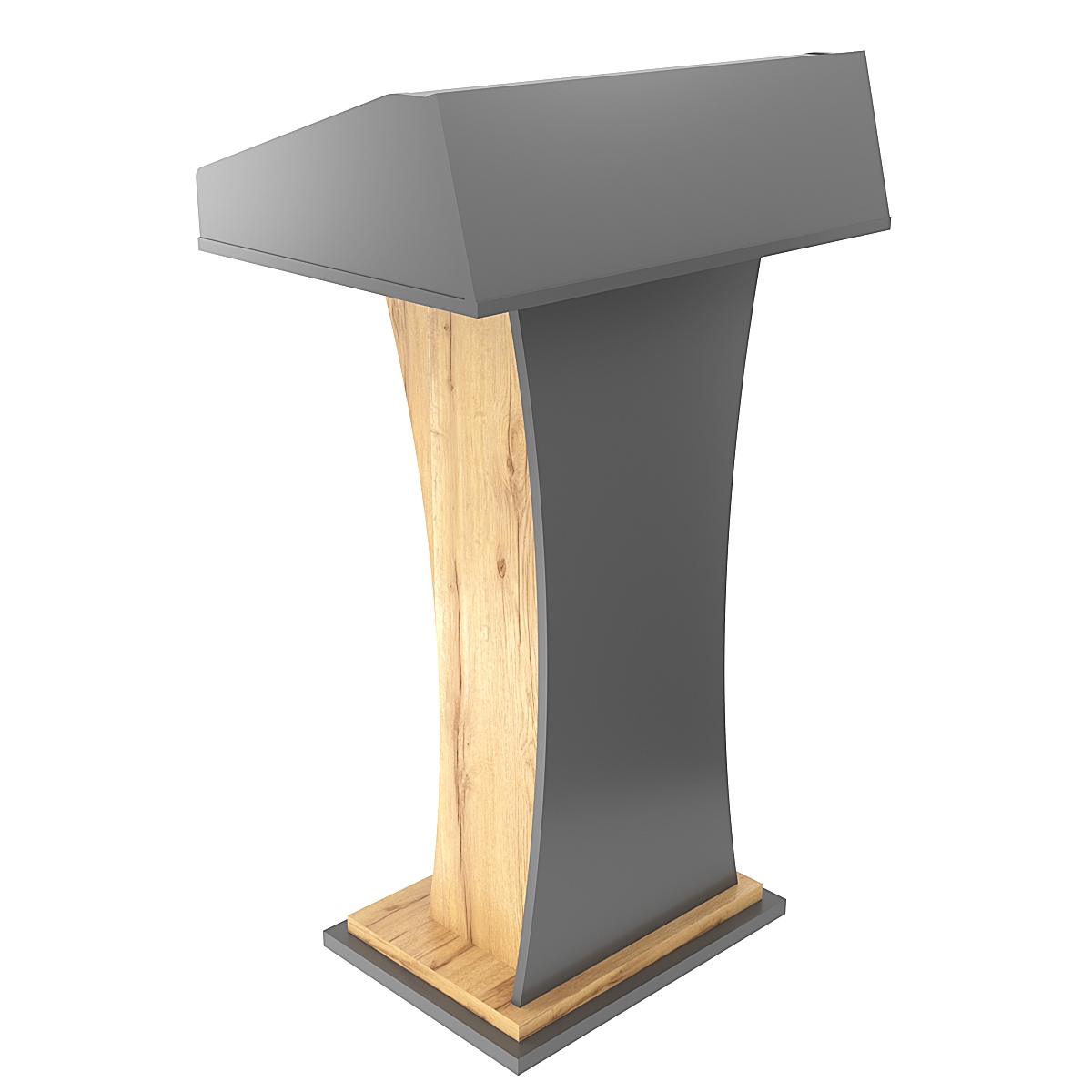 Кафедра для выступлений Конференс №12 Темно-серый и Дуб Золотистый