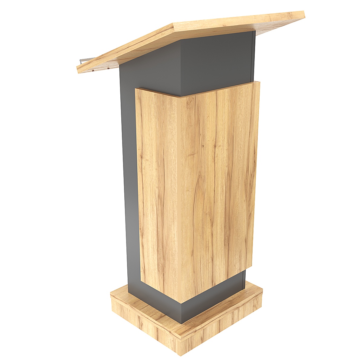 Кафедра для выступлений Конференс №13 Темно-серый и Дуб Золотистый