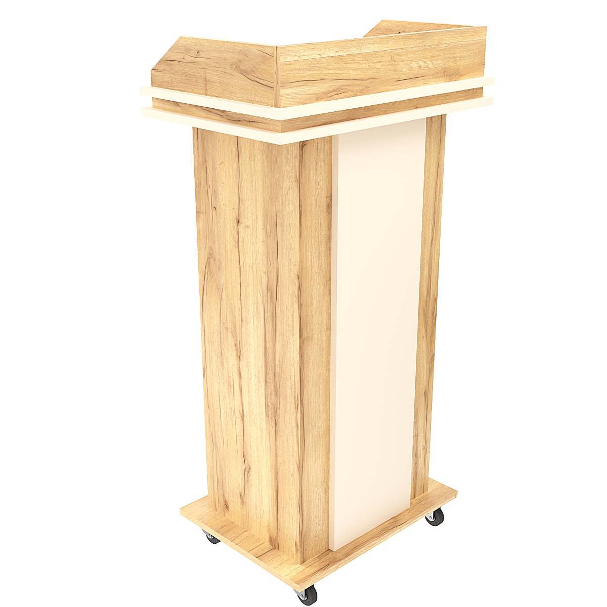 Кафедра для выступлений Конференс №15-П (передвижная) Дуб Золотистый Крем Вайс