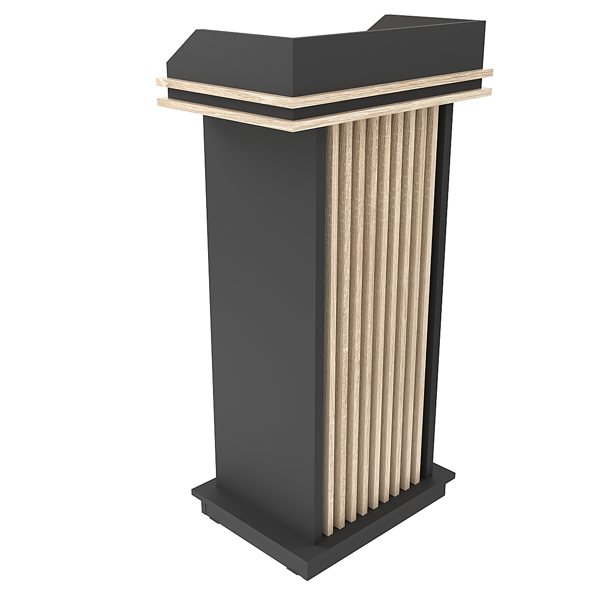 Кафедра для выступлений Конференс №16 Черный + Дуб Сонома