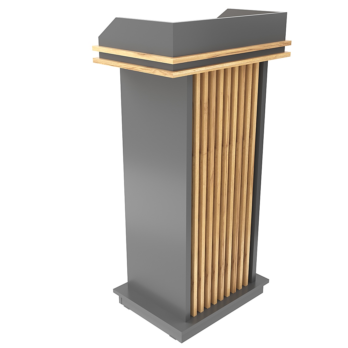 Кафедра для выступлений Конференс №16 Темно-серый и Дуб Золотистый