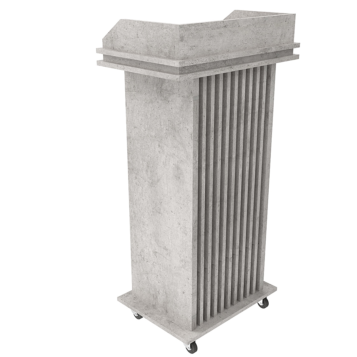 Кафедра для выступлений Конференс №16-П (передвижная) Бетон Чикаго светло-серый F186 ST9