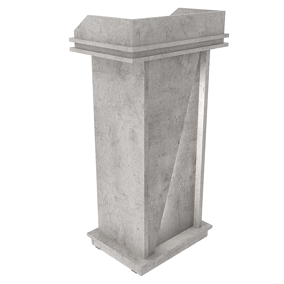 Кафедра для выступлений Конференс №17А Бетон Чикаго светло-серый F186 ST9