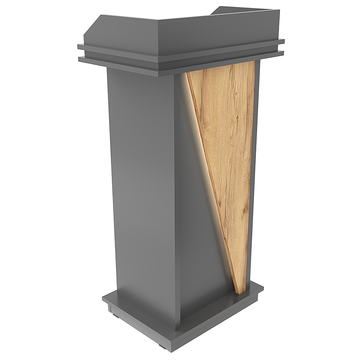 Кафедра для выступлений Конференс №17Б Темно-серый и Дуб Золотистый