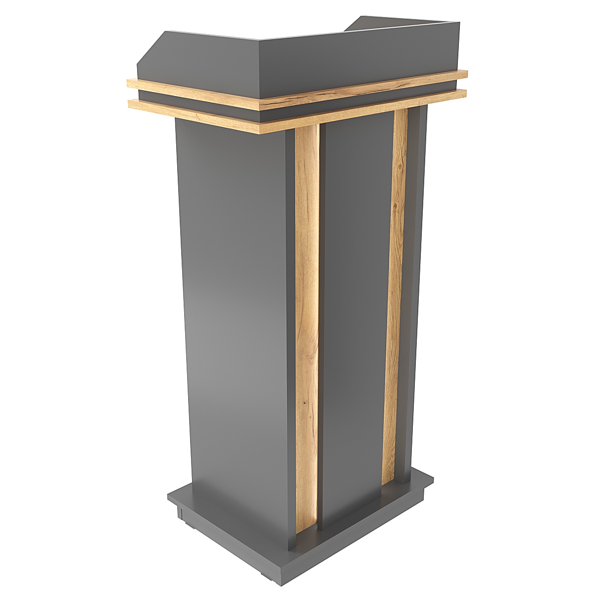 Кафедра для выступлений Конференс №18 Темно-серый и Дуб Золотистый