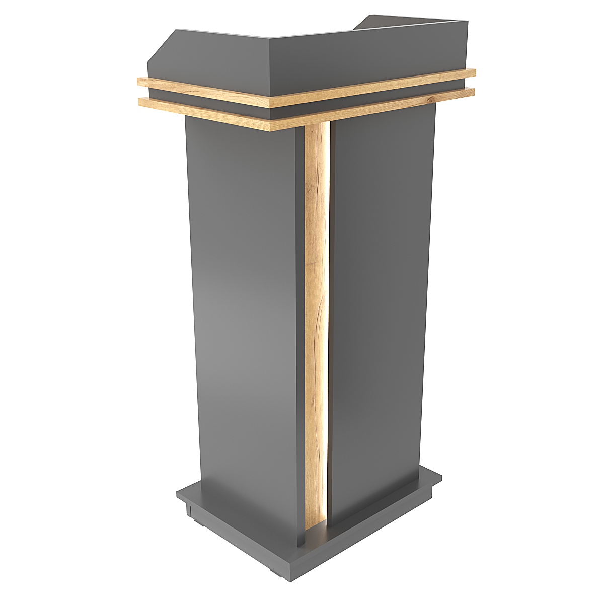 Кафедра для выступлений Конференс №19А Темно-серый и Дуб Золотистый