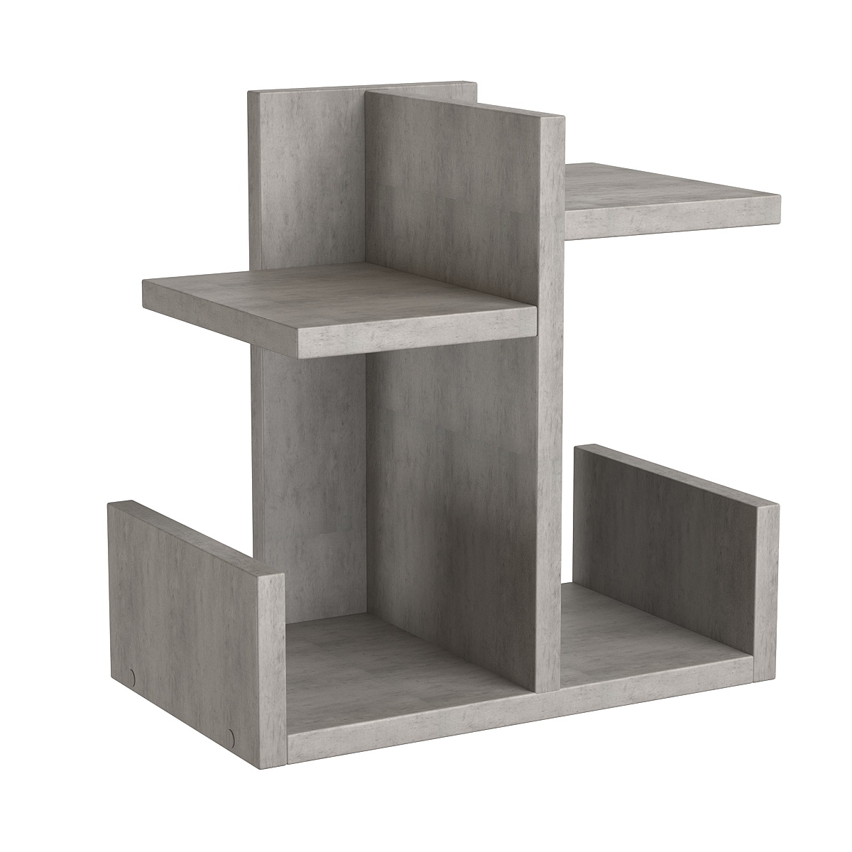 Полка настольная Вектор №4 Бетон Чикаго светло-серый F186 ST9