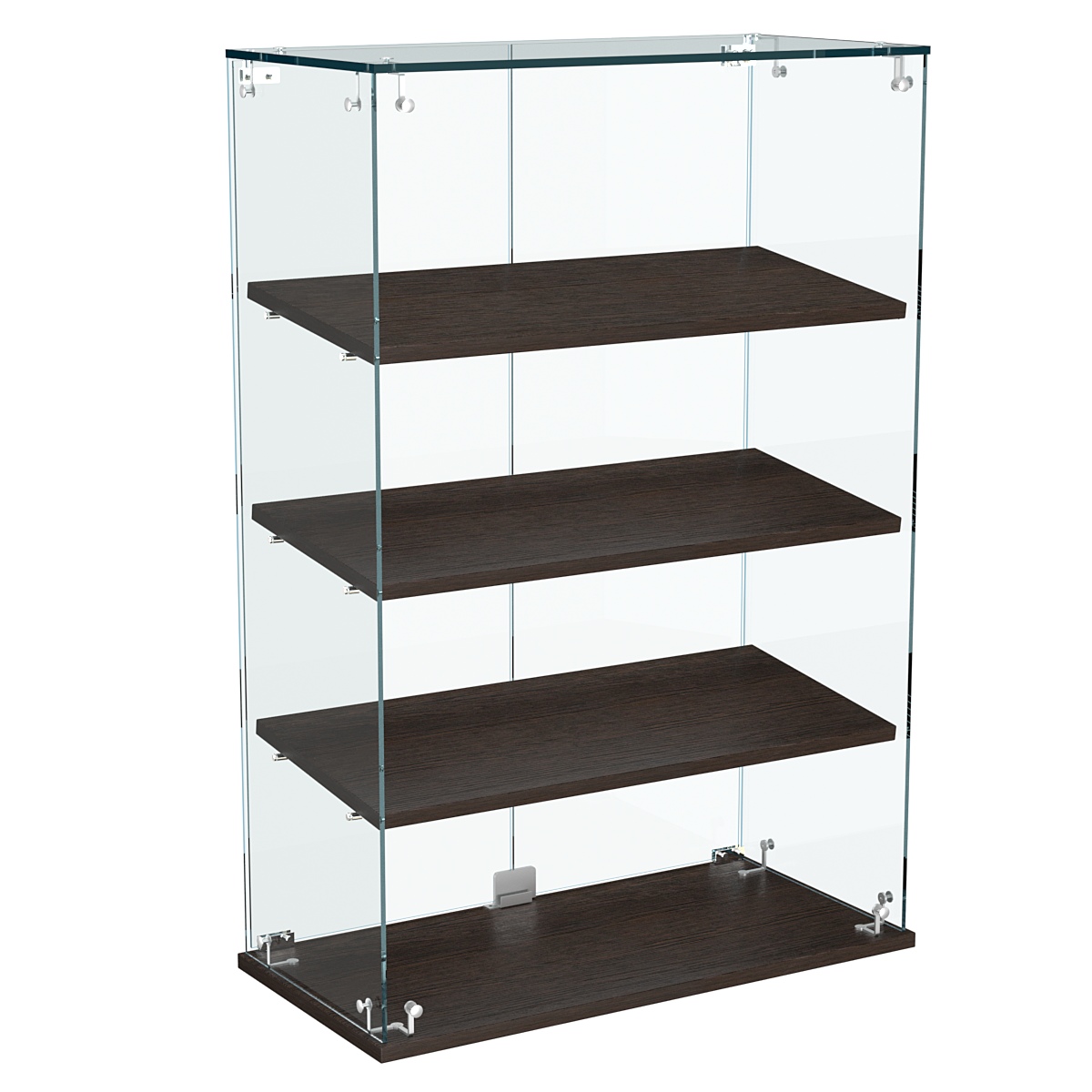 Витрина Истра настольная №22-ДН с наклонными полками из ДСП Дуб Венге