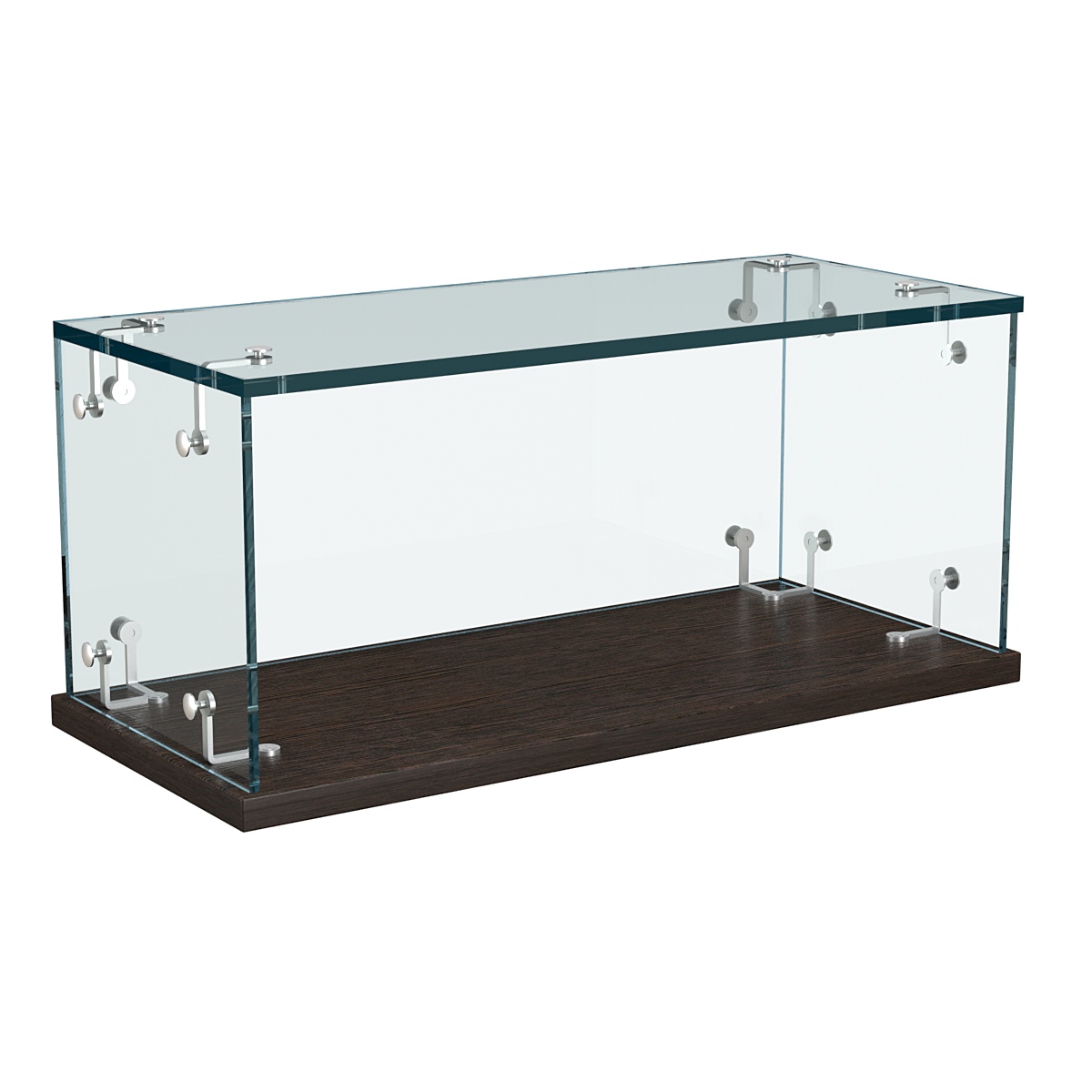 Витрина Истра настольная мини №1-1 без дверей Дуб Венге