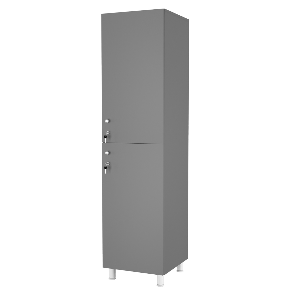 Шкаф для раздевалок СТАНДАРТ-ДУО №2 Темно-Серый