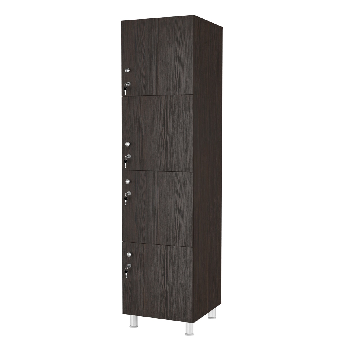 Шкаф для раздевалок СТАНДАРТ-КВАРТЕТ №2 Дуб Венге