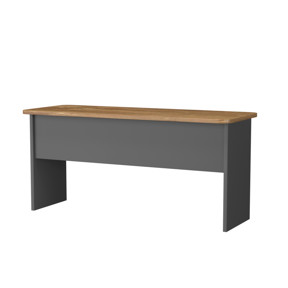 Скамейка для раздевалок №1-2 Черный + Дуб Канзас Коричневый