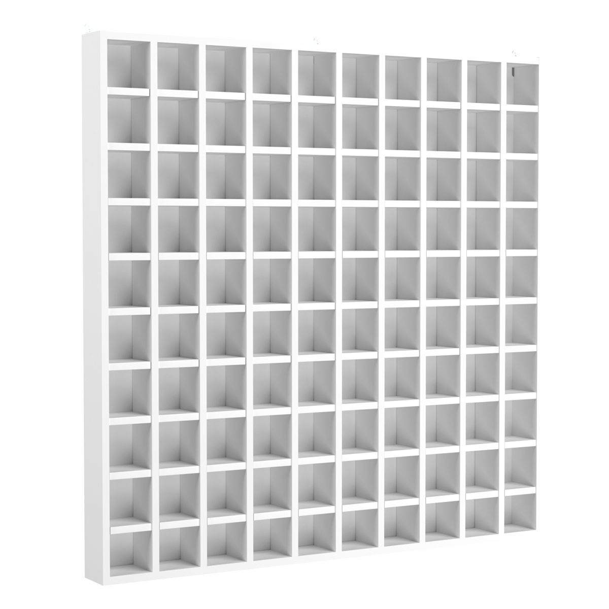 Ключница МАКСИ на 100 ячеек для ключей, браслетов и карт, ячейки 100х100мм Белый